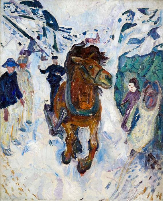 Galoppozó ló, Edvard Munch