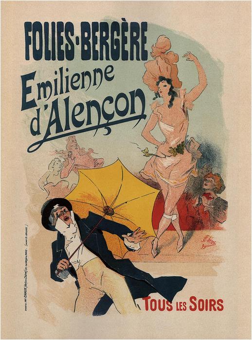 Folies Bergére Emilienne dAlencon, Jules Chéret