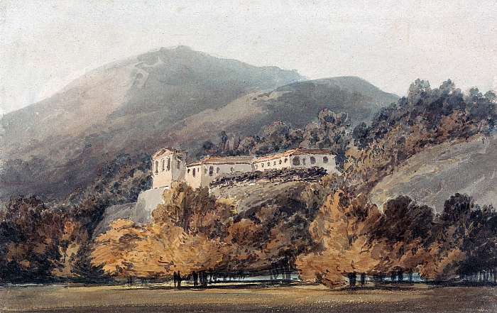 Santa Lucia kolostor Caserta közelében (színverzió 1), William Turner