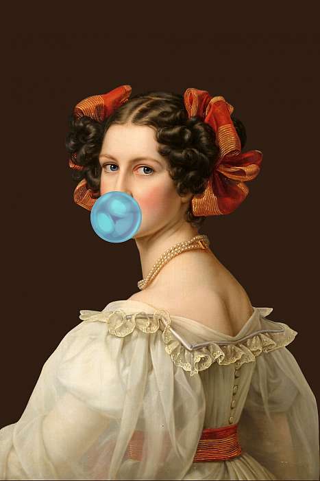 Kék rágógumi bubi (Barokk & Graffiti), Partner Kollekció Kék rágógumi bubi (Barokk & Graffiti), Partner Kollekció