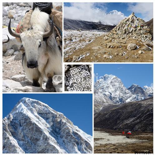 Magaslati turisztikai útvonal kollázs - Everest Base Camp, Premium Kollekció
