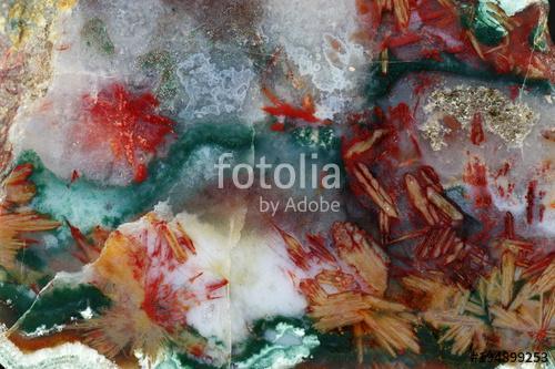 Cose-up of the cross section of agate. Macrophotography of a fragment of a surface. Origin: Rudno near Krakow, Poland., Premium Kollekció