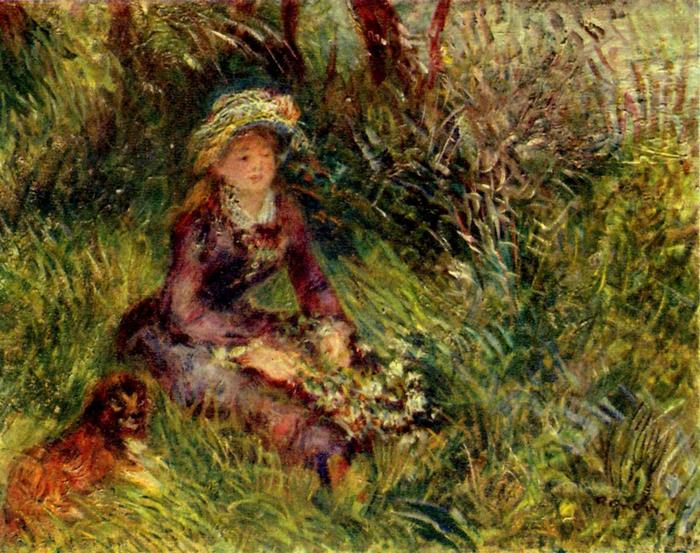 Madame Renoir kutyával, Pierre Auguste Renoir