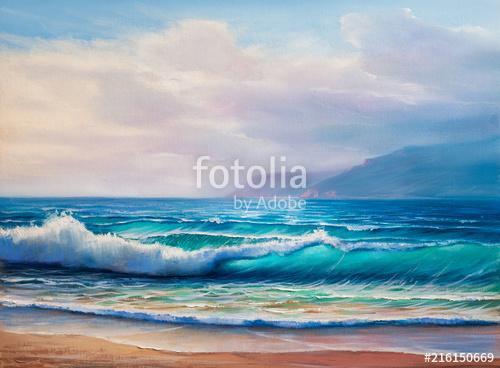 painting seascape, Premium Kollekció