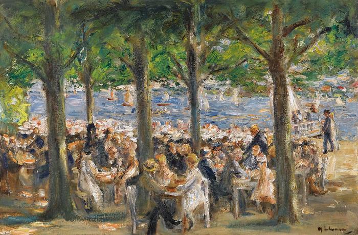 Kerti vendéglő a Havel folyónál (1920 körül), Max Liebermann