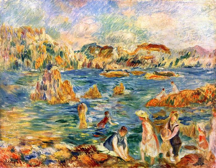 Guernesey strandján, Pierre Auguste Renoir