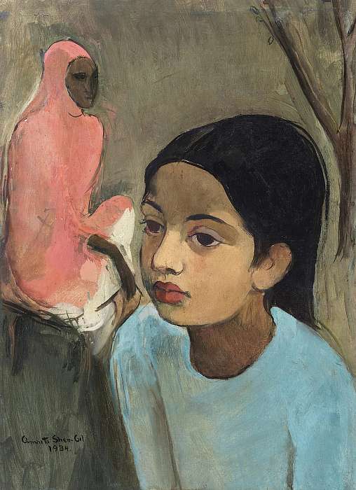 Fiatal lány kékben (1937), Amrita Sher-Gil