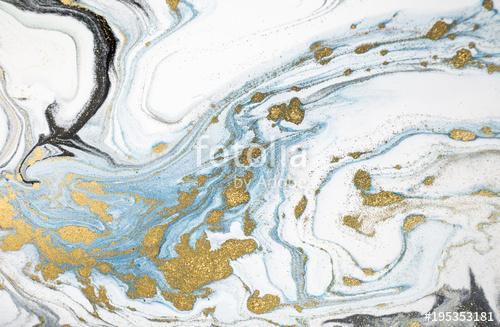 Marble abstract acrylic background. Nature marbling artwork texture. Golden glitter., Premium Kollekció