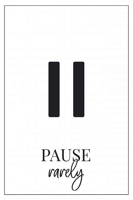 Play - Pause - Stop sorozat - Pause rarely, 