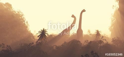 Brachiosaurus sziluettek, 