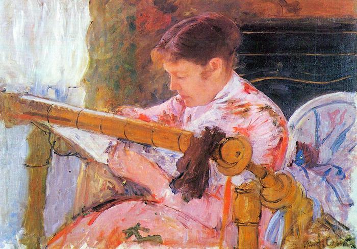 Lydia szövés közben, Mary Cassatt