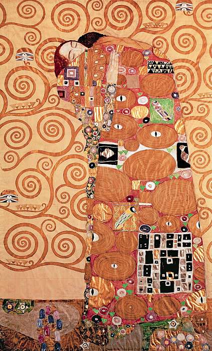 Ölelés (színverzió 1), Gustav Klimt