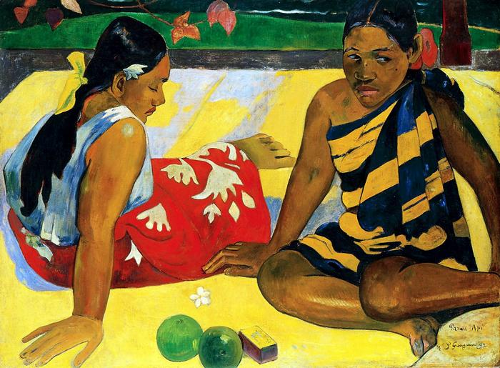 Tahiti nők - Színverzió 1., Paul Gauguin