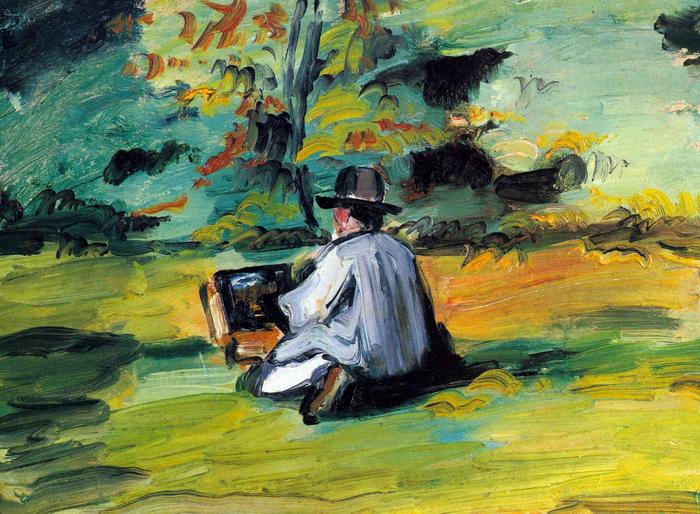 Festő munka közben, Paul Cézanne