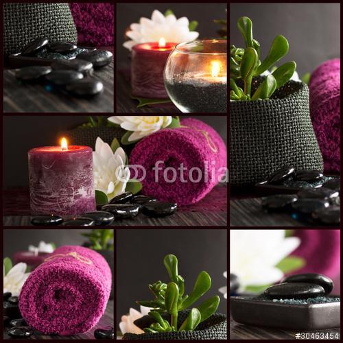 Spa beállítás kollázs, Premium Kollekció
