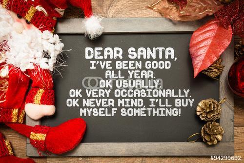 Blackboard egy karácsonyi Vicces szöveg egy fogalmi kép, Premium Kollekció