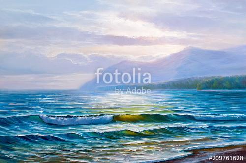 painting seascape, Premium Kollekció