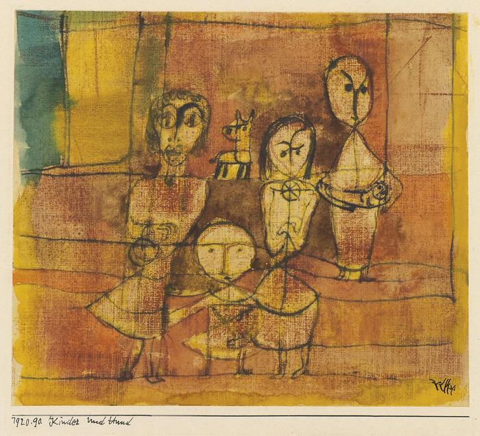 Gyerekek és kutya, Paul Klee