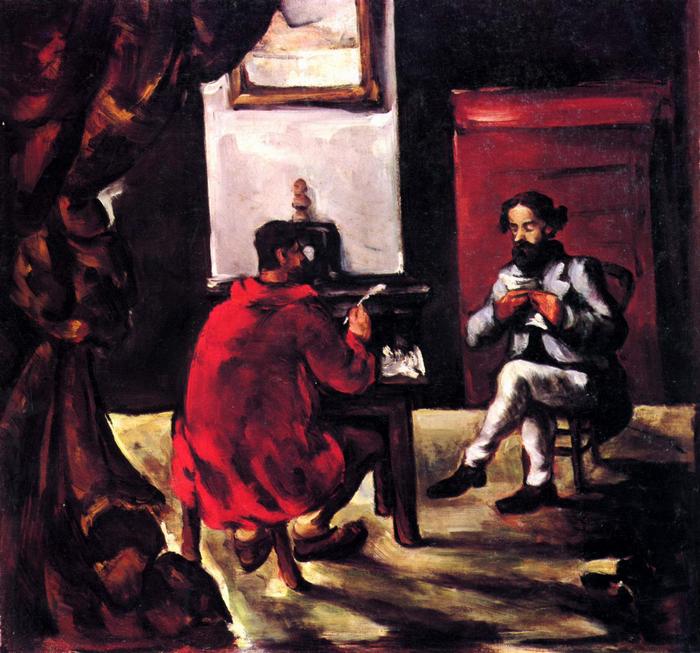 Paul Alexis felolvas Zolának, Paul Cézanne