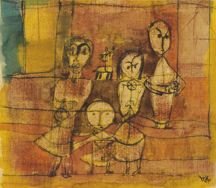 Gyerekek és kutya (részlet), Paul Klee