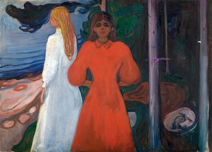 Piros és fehér, Edvard Munch