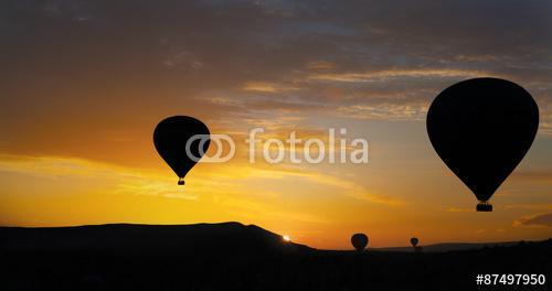 Cappadocia égboltja napkeltekor, Törökország, Premium Kollekció