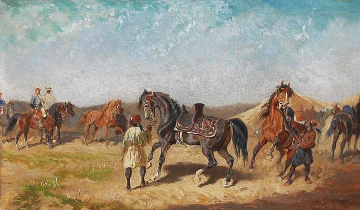 Észak-afrikai lovastábor, Alexander von Bensa