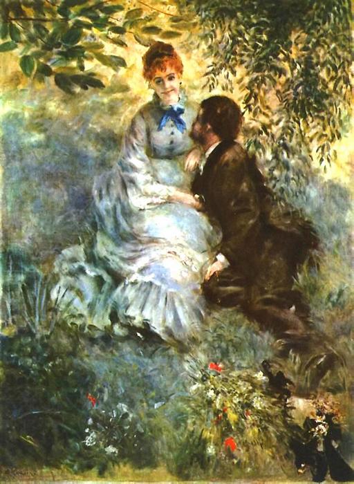 KÉPÁRUHÁZ.HU : Szerelmespár (Pierre Auguste Renoir) c. egyedi fényképes  FOTÓTAPÉTA rendelése, vásárlása