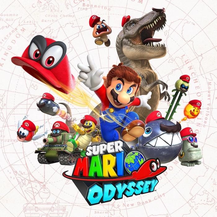 Super Mario Odyssey - World map, 