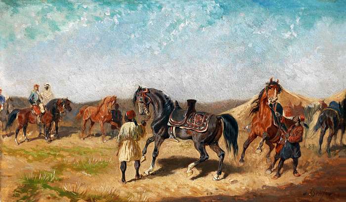 Észak-afrikai lovastábor (Színverzió 1), Alexander von Bensa