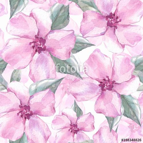 Floral seamless pattern 4. Watercolor background with delicate f, Premium Kollekció