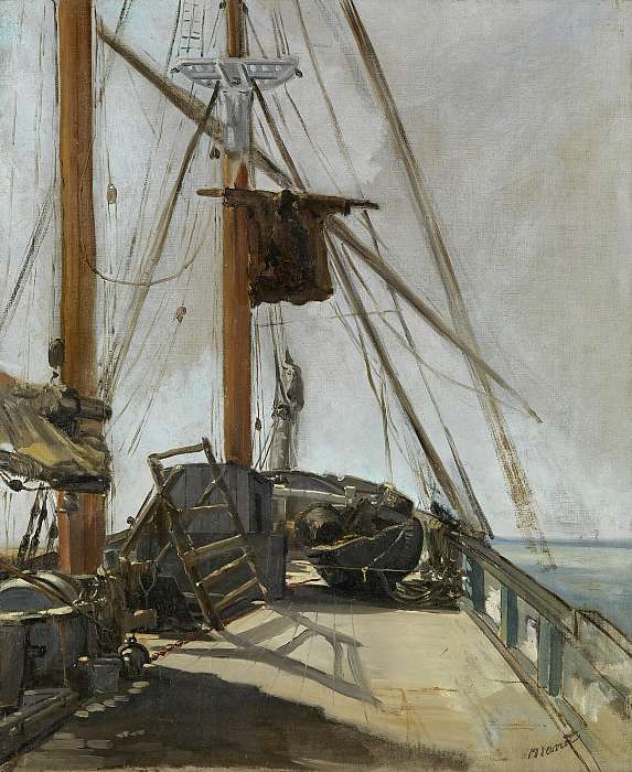 Hajófedélzet, Edouard Manet