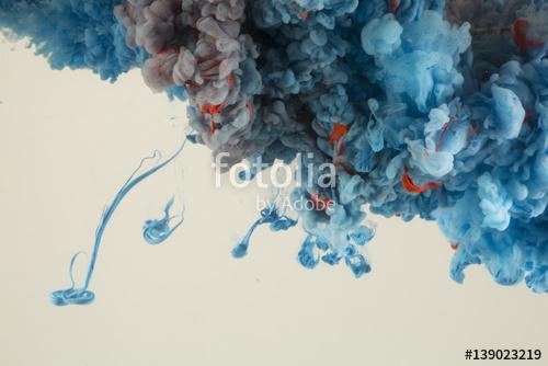Abstract Paint in Water Background, Premium Kollekció