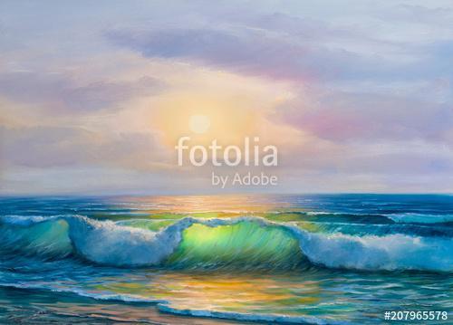 painting seascape, Premium Kollekció