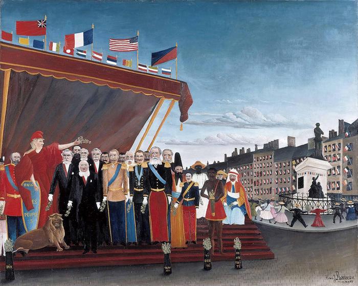 Külföldi hatalmak képviselői köszöntik a Köztársaságot, Henri Rousseau