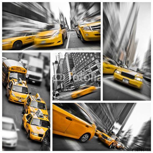 New York-i sárga taxi kollázs, Premium Kollekció