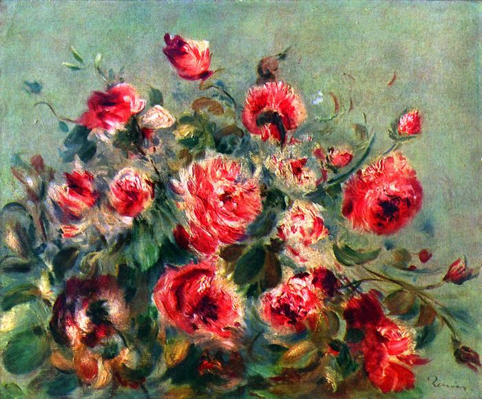 Rózsás csendélet, Pierre Auguste Renoir