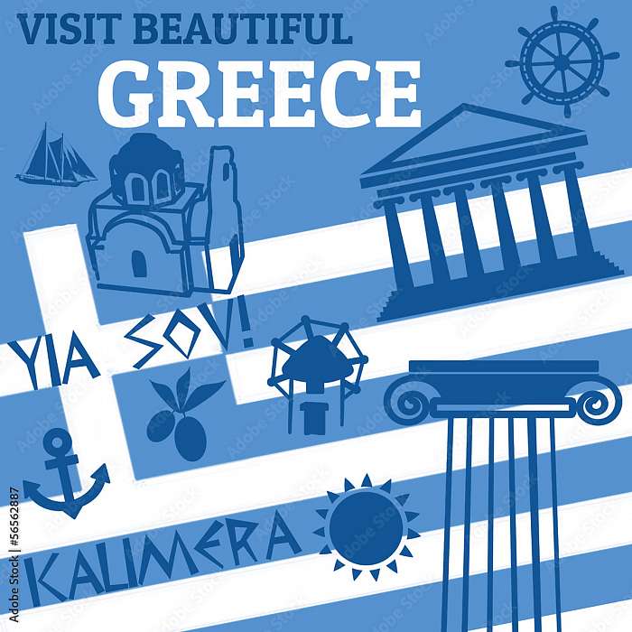 Visit buetiful Greece poszter, Partner Kollekció