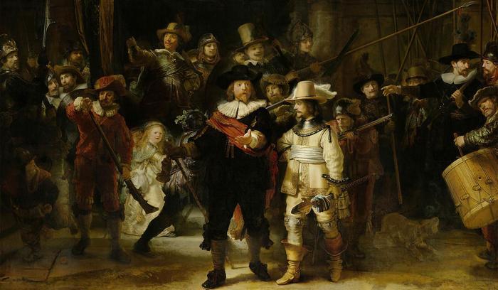 Éjjeli őrjárat (vágott verzió), Rembrant van Rijn
