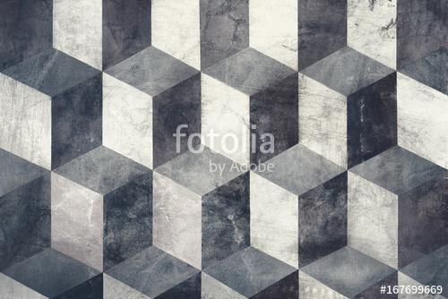 Geometric image of cubes on background, three dimensional effect, Premium Kollekció