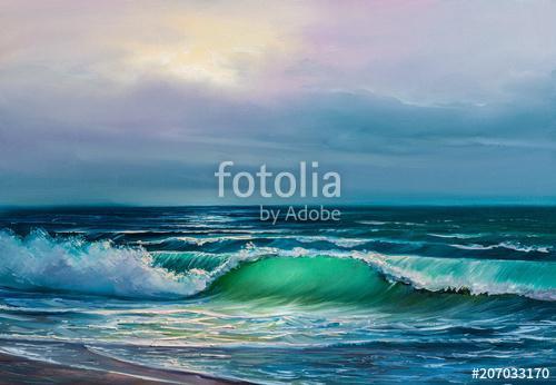 painting seascape, Premium Kollekció