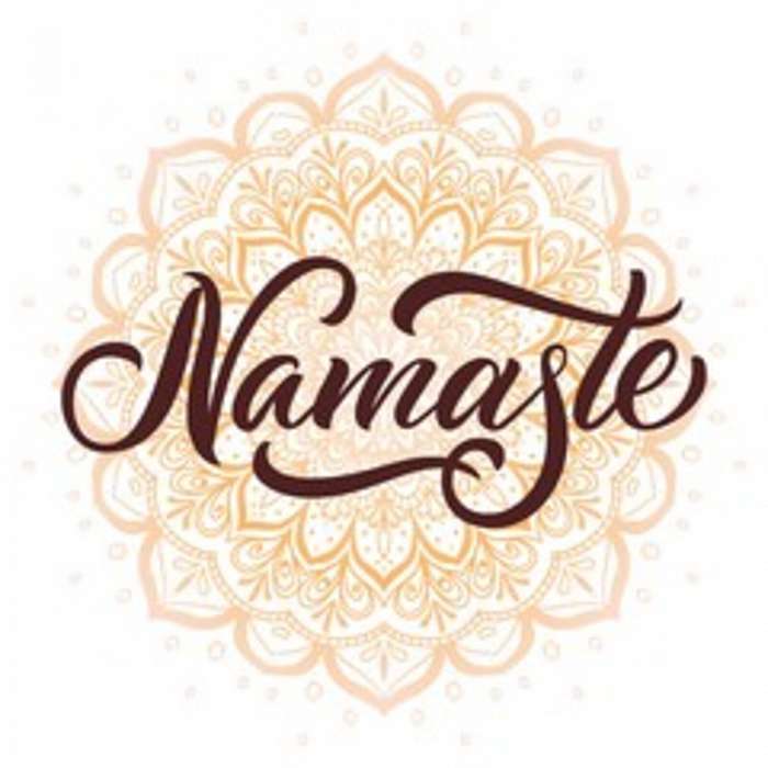 Namaste indiai, hindu köszöntés grafika, 