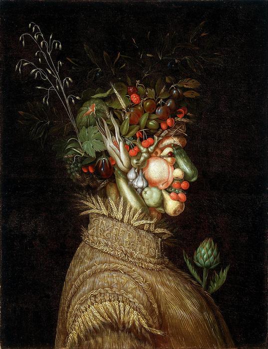 Nyár, allegorikus portré, Giuseppe Arcimboldo