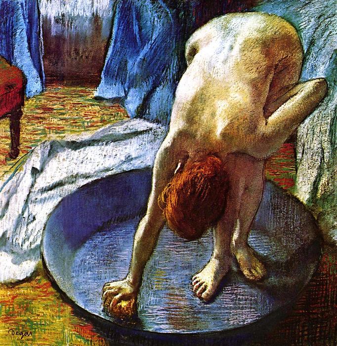 Fürdőző nő, Edgar Degas