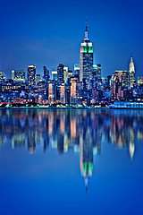 Kék tükröződés, New York, 