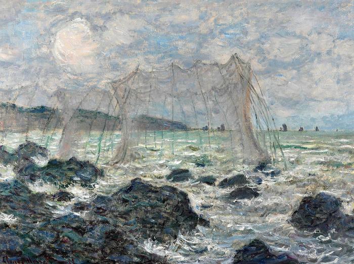 Halászhálók Pourville-nál (1882), Claude Monet