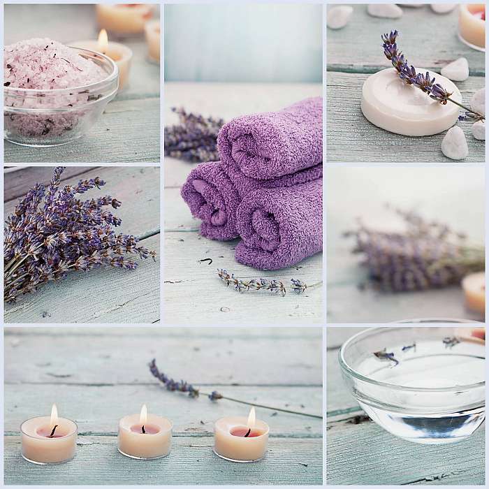 Lavender spa kollázs, Premium Kollekció