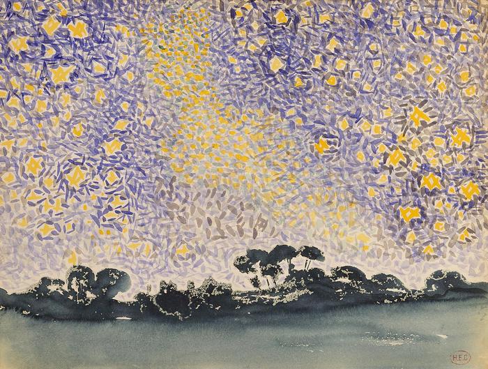 Tájkép csillagokkal, Henri-Edmond Cross
