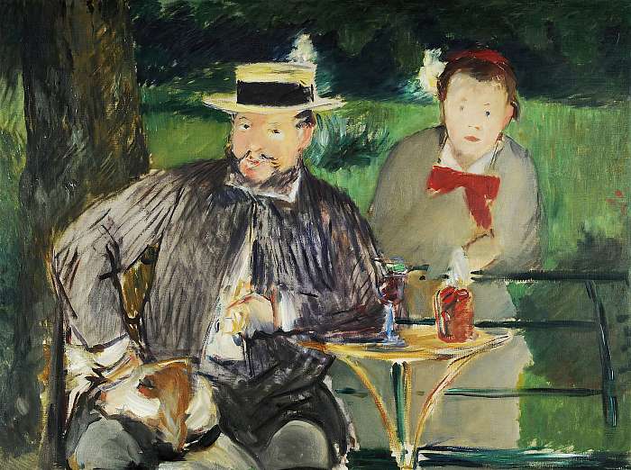 Ernest Hoschede és Márta portréja, Edouard Manet