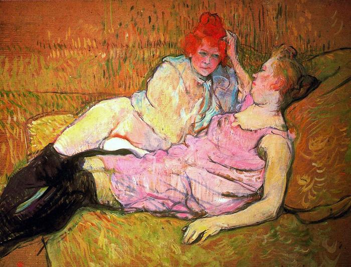 Kanapén fekvő nők, Henri de Toulouse Lautrec